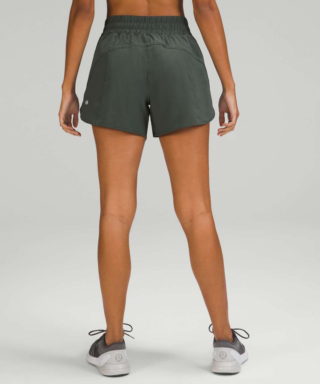 Lululemon Track That Mid-Rise Lined Short 5" - Smoked Spruce