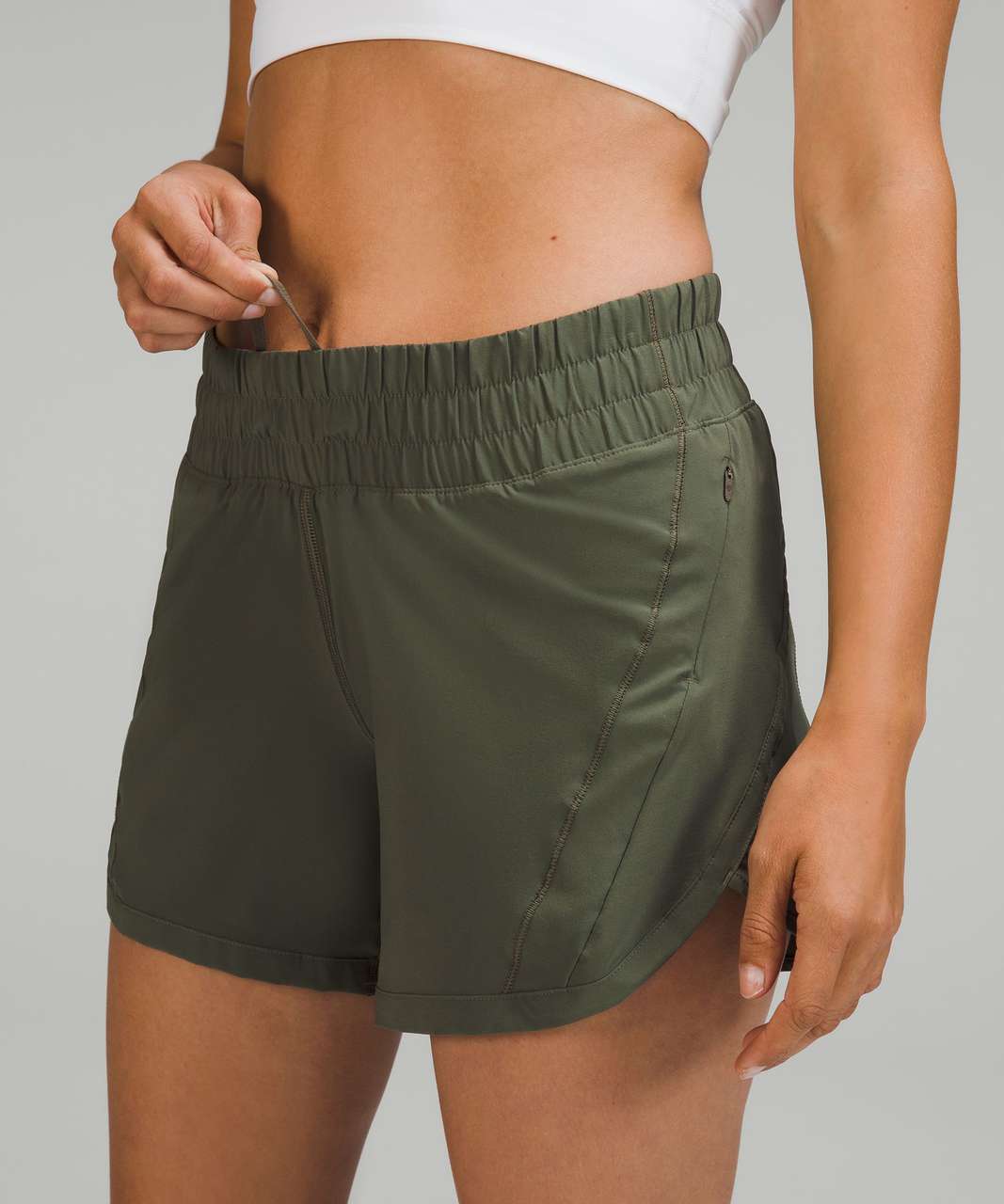 Lululemon Track That Mid-Rise Lined Short 5" - Carob Brown