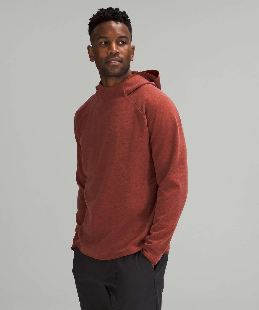 Lululemon GridLiner Fleece Hoodie - Heathered Date Brown