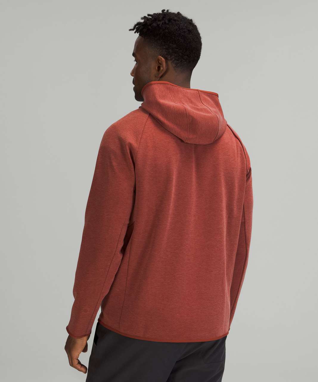 Lululemon GridLiner Fleece Hoodie - Heathered Date Brown