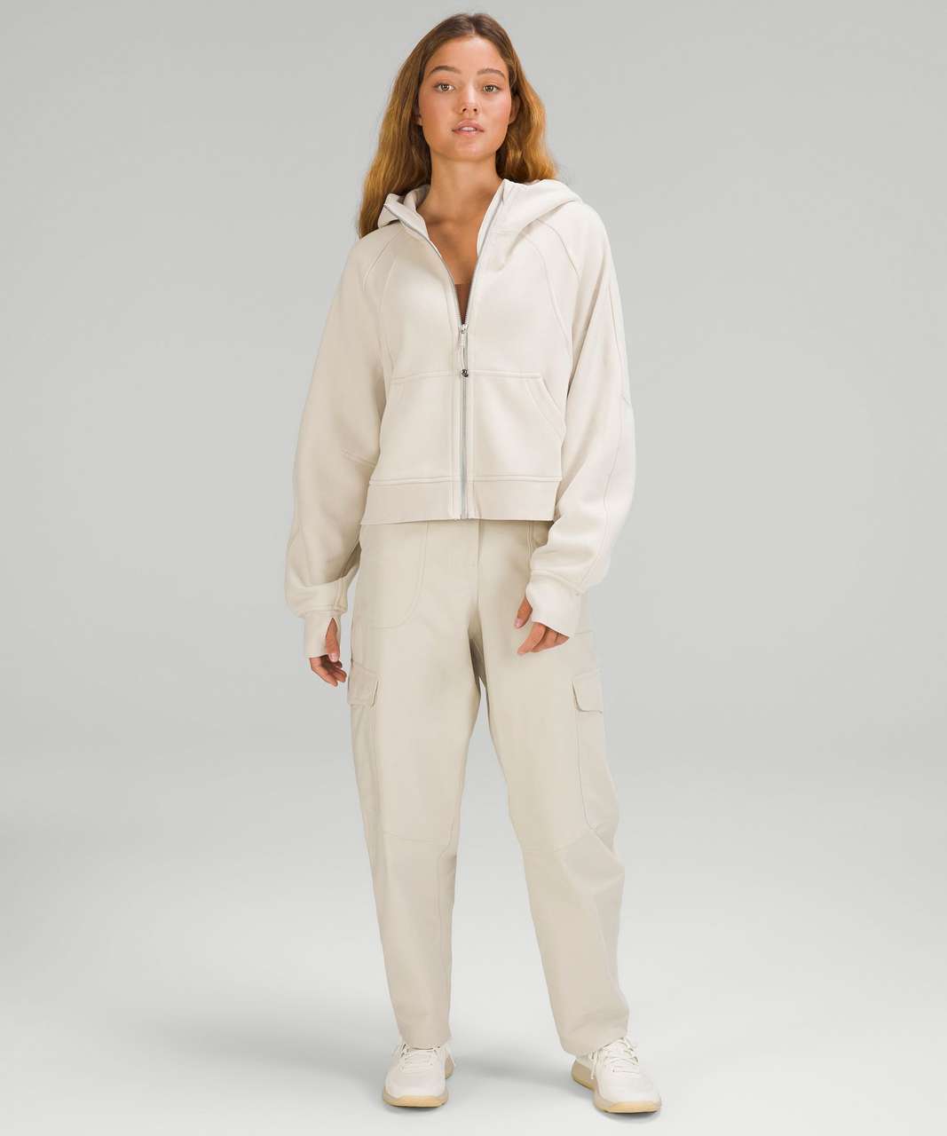 lululemon athletica, Tops, Lululemon Scuba Oversized Fullzip Hoodie Daisy  Vista Light Ivory Size Xss Nwt