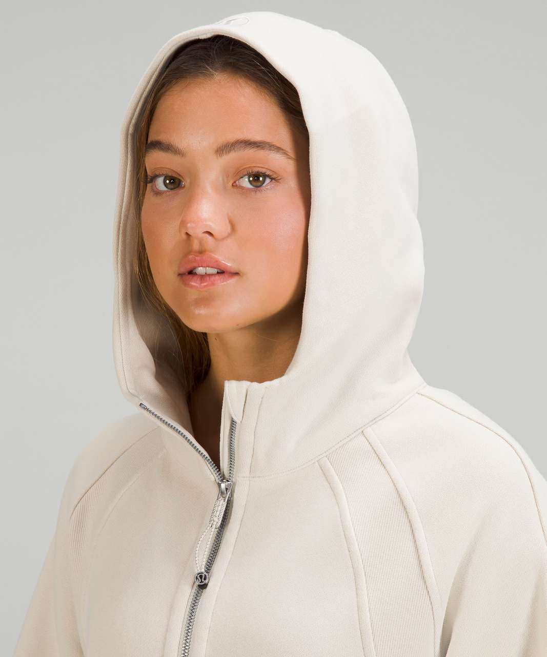 Lululemon Scuba Oversized Full Zip - Natural Ivory - lulu fanatics