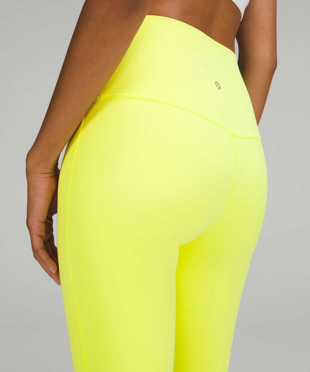 Lululemon Align High-Rise Crop 23 - Electric Lemon - lulu fanatics