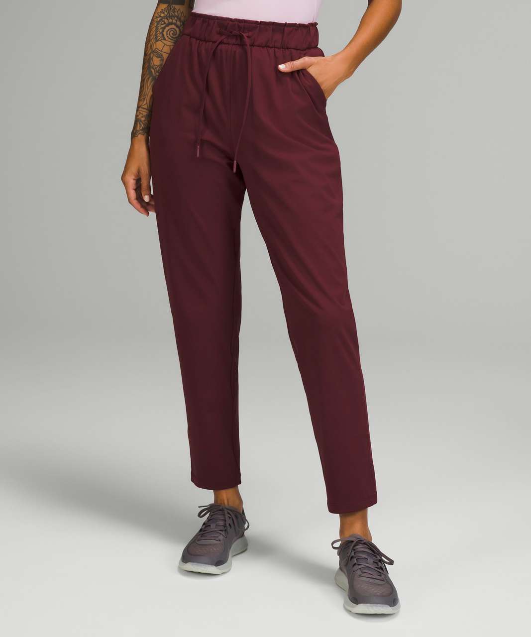 Lululemon Groove Pant Flare Super High-Rise *Nulu - Red Merlot - lulu  fanatics