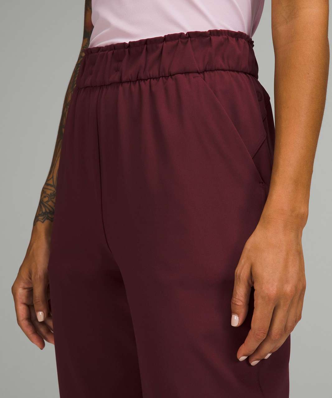 Lululemon Women's Stretch High-Rise Joggers Maroon Merlot Burgundy