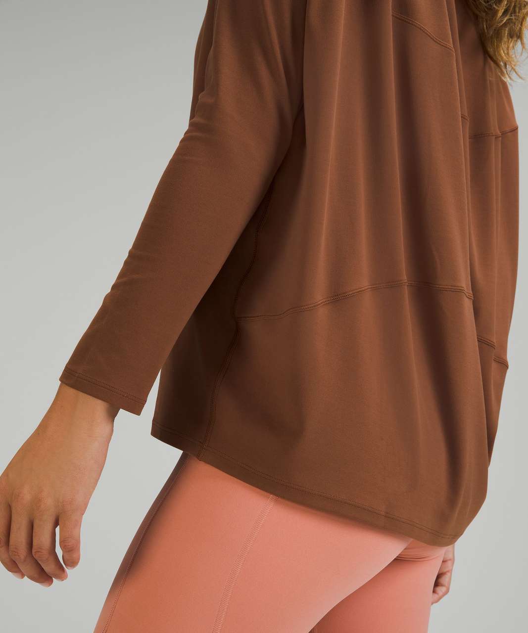 Lululemon Back in Action Long Sleeve Shirt *Nulu - Roasted Brown