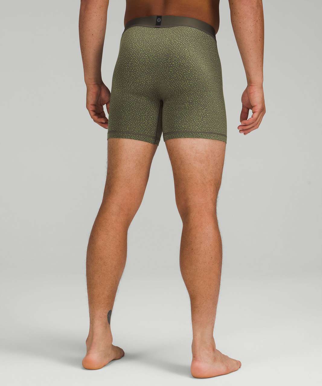 Lululemon Always In Motion Boxer 5" 5 Pack - Heathered Roasted Brown / Canyon Rock / Compact Camo Carob Brown Green Foliage / Heathered Icing Blue / Tidewater Teal