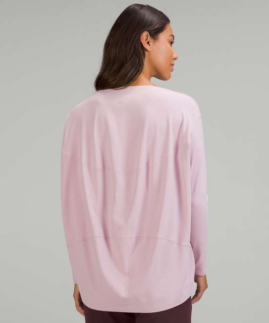 NEW Women Lululemon Back in Action Long Sleeve Heathered Spiced