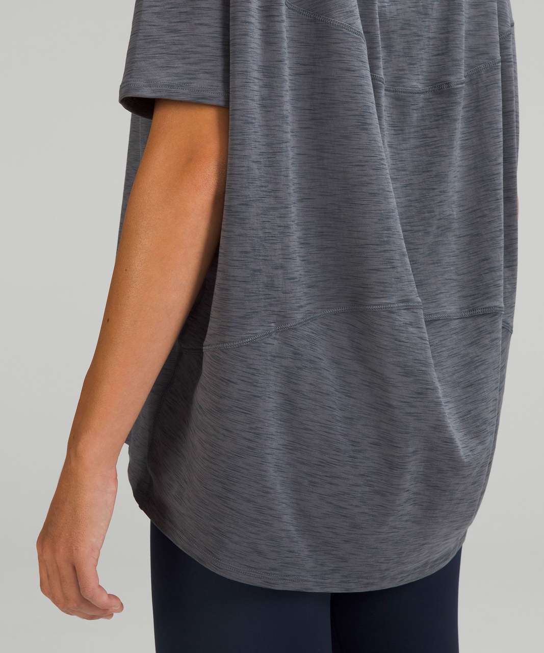 Lululemon Back in Action Short Sleeve Shirt - 3 Colour Space Dye Deep Coal Dark Carbon