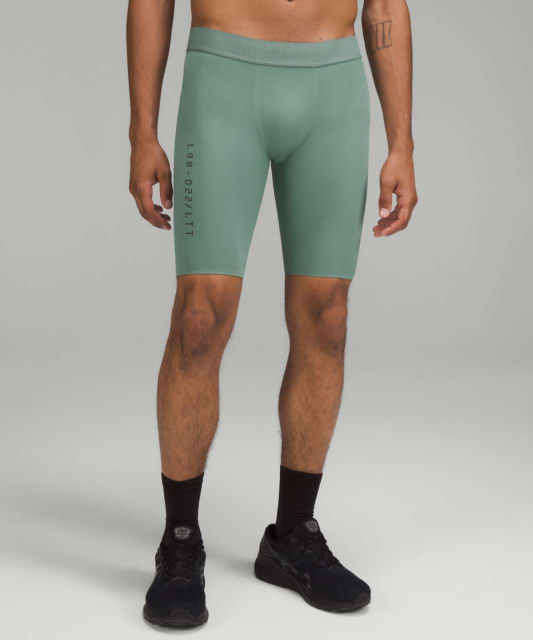 Lululemon License to Train Half Tight 9" - Tidewater Teal