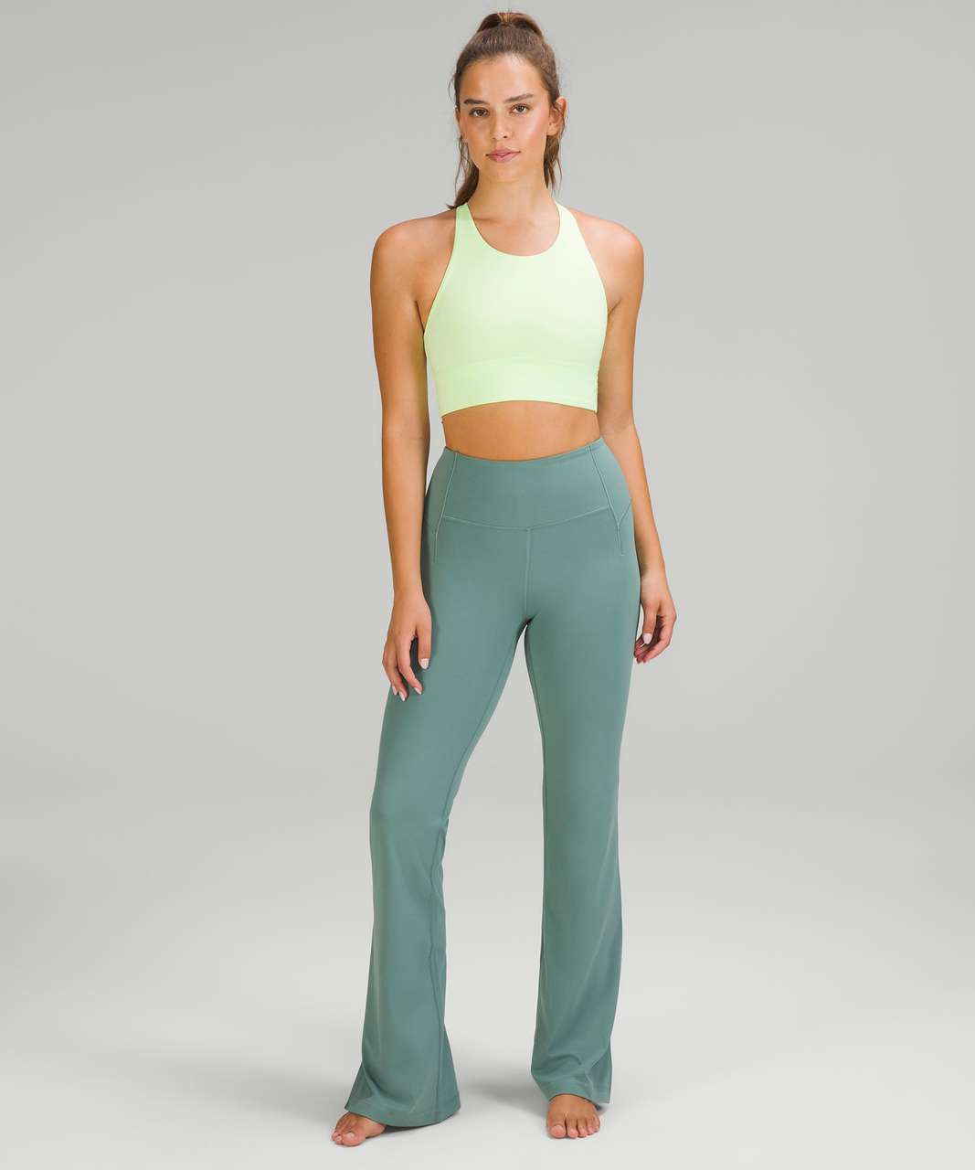 Lululemon Groove Super-High-Rise Split-Hem Flare Pant *Nulu - Tidewater Teal  - lulu fanatics