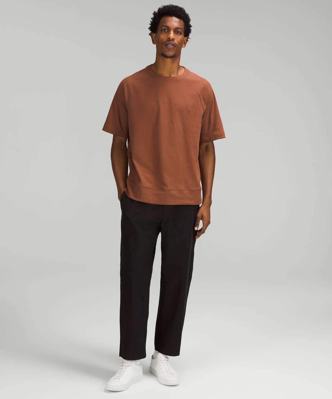 Lululemon Heavyweight Crepe Short Sleeve Shirt - Roasted Brown