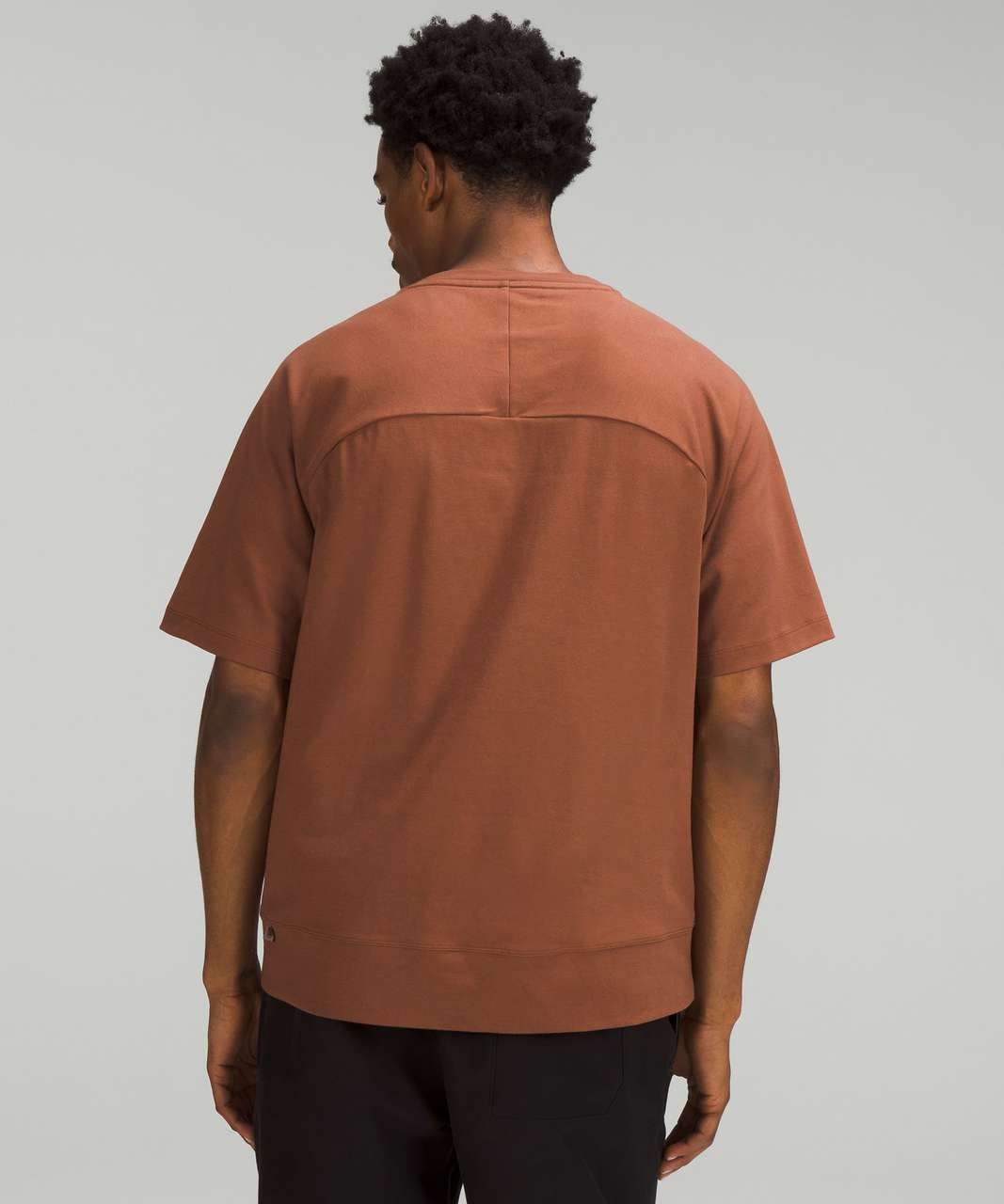 Lululemon Heavyweight Crepe Short Sleeve Shirt - Roasted Brown - lulu  fanatics