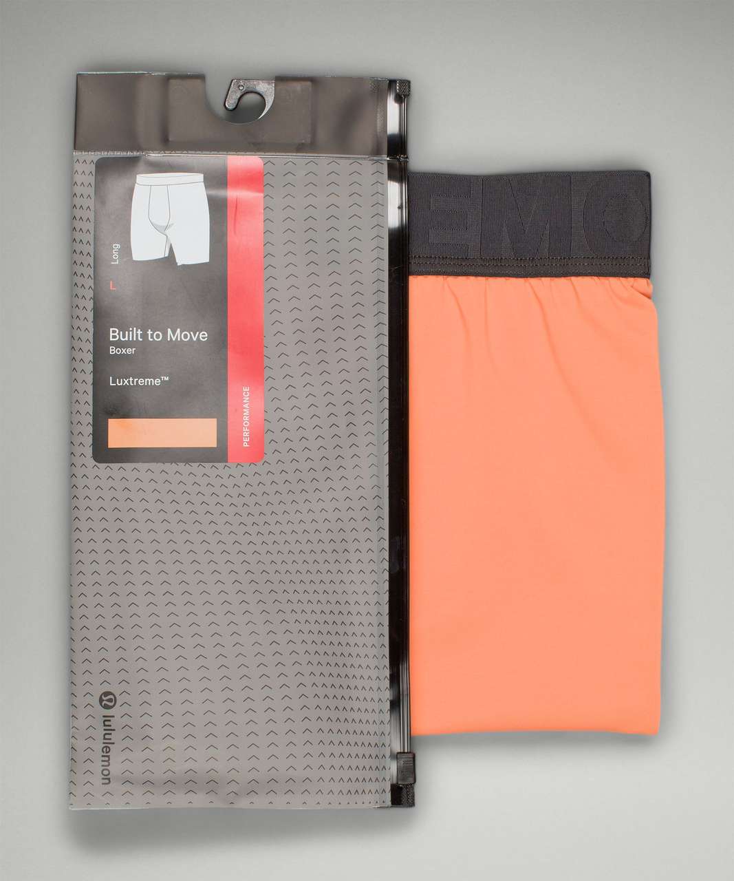 Lululemon Built to Move Long Boxer 7" - Orange Frappe