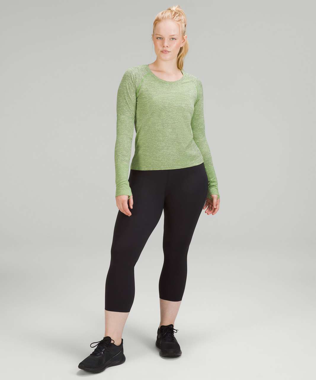 Lululemon Fresh In Mesh Long Sleeve - Midnight Navy - lulu fanatics