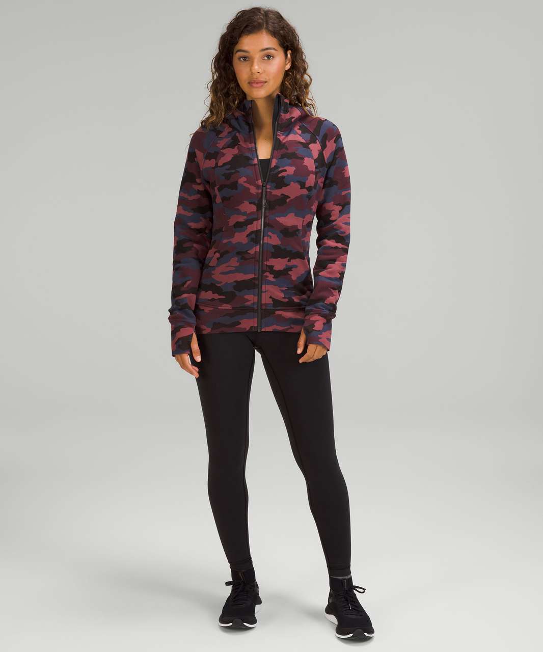 Lululemon Scuba Full-Zip Hoodie - Heritage 365 Camo Smoky Red Night Sea  Multi - lulu fanatics