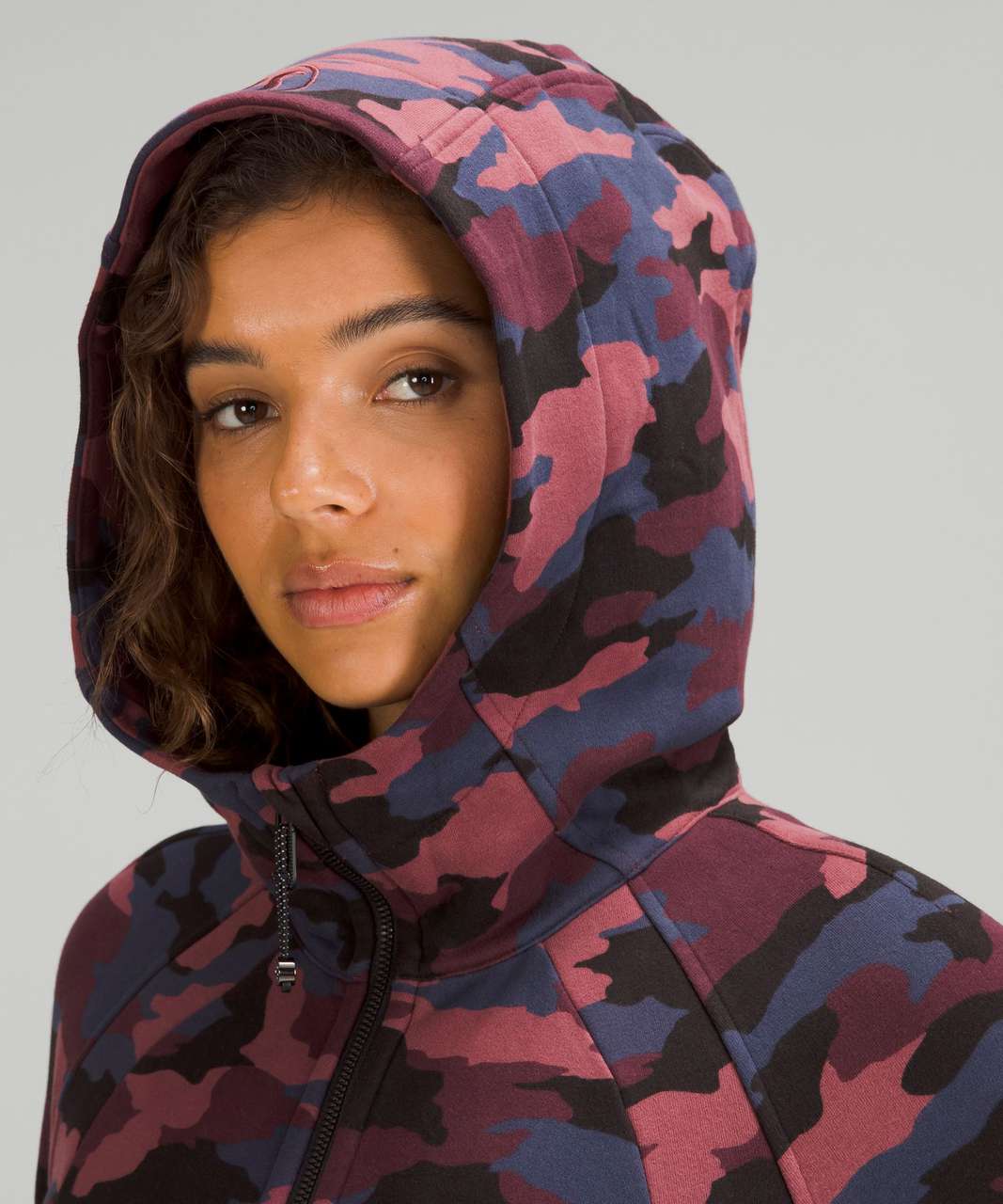 Lululemon Scuba Full-Zip Hoodie - Heritage 365 Camo Smoky Red Night Sea  Multi - lulu fanatics