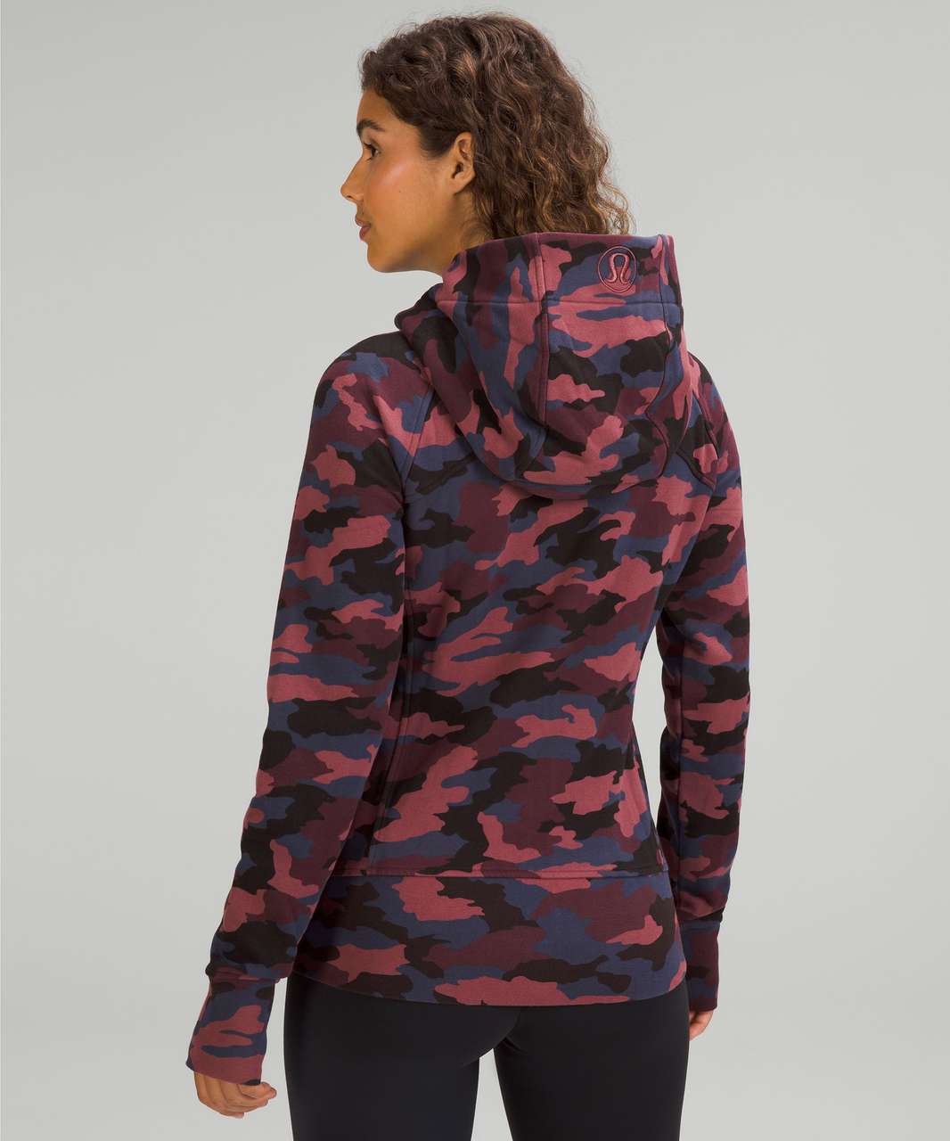 Lululemon Scuba Full-Zip Hoodie - Heritage 365 Camo Smoky Red Night Sea  Multi - lulu fanatics