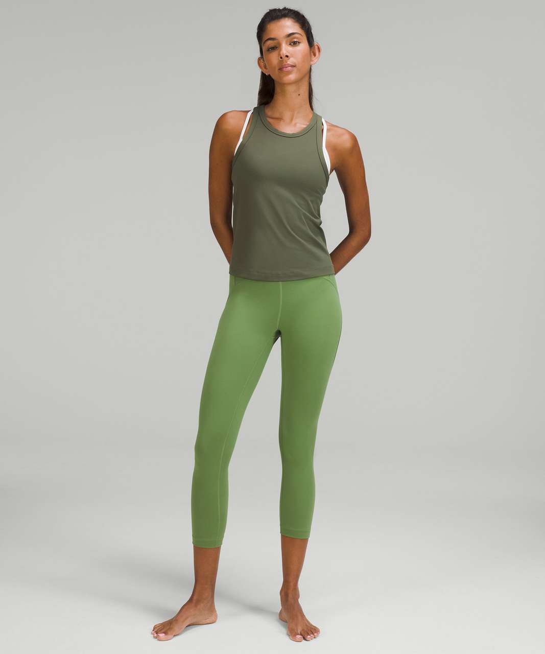 Lululemon InStill High-Rise Crop 23" - Green Foliage - lulu fanatics