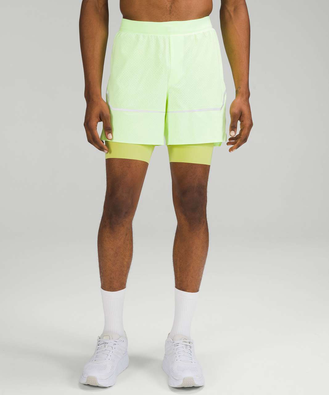 Lululemon Surge Lined Short 6 *Special Edition - Faded Zap / Wasabi - lulu  fanatics