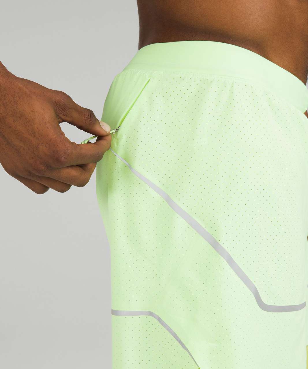 Lululemon Surge Lined Short 6" *Special Edition - Faded Zap / Wasabi