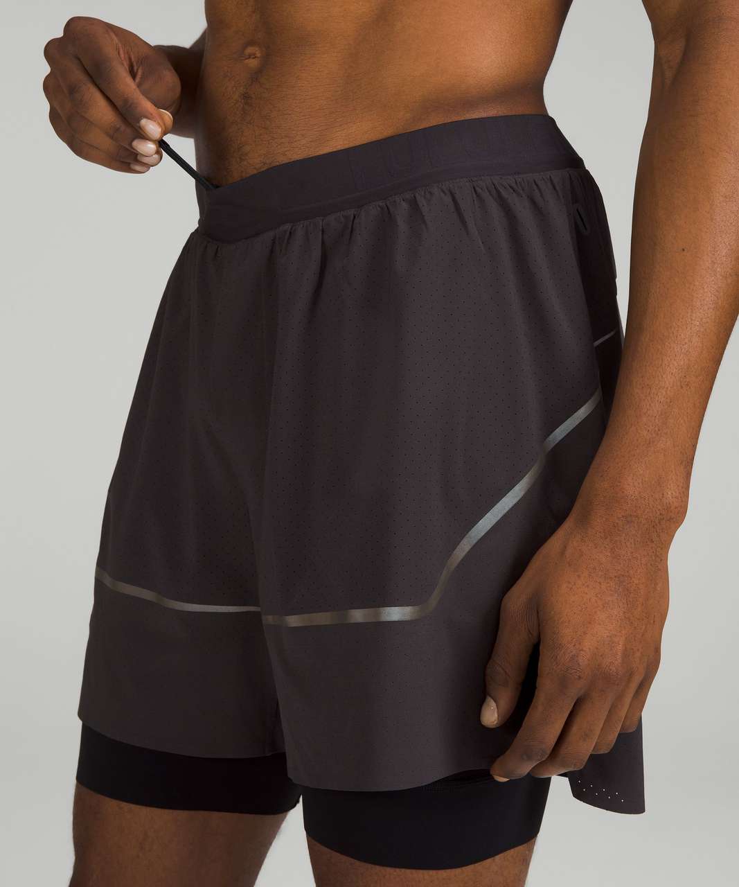 Lululemon Surge Lined Short 6 *Special Edition - Black Granite