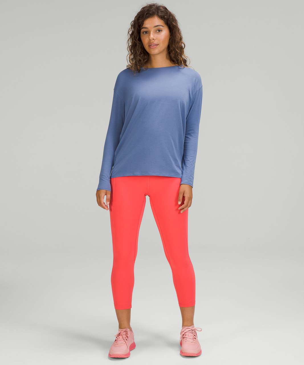 Lululemon Back in Action Long Sleeve Shirt *Nulu - Pastel Blue - lulu  fanatics