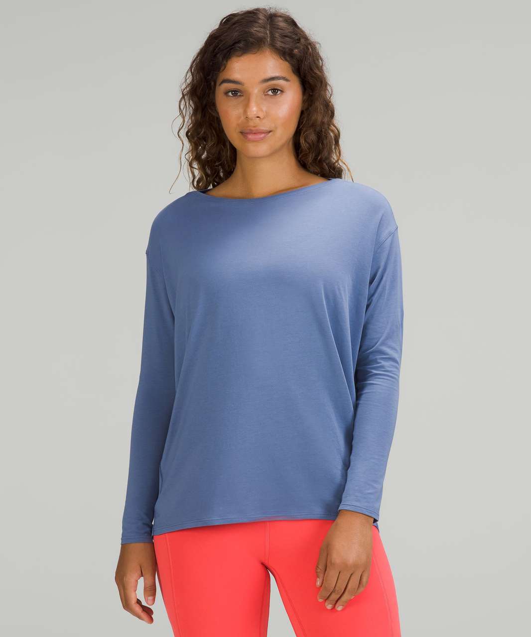 Lululemon Back in Action Long Sleeve Shirt *Nulu - Pastel Blue - lulu  fanatics