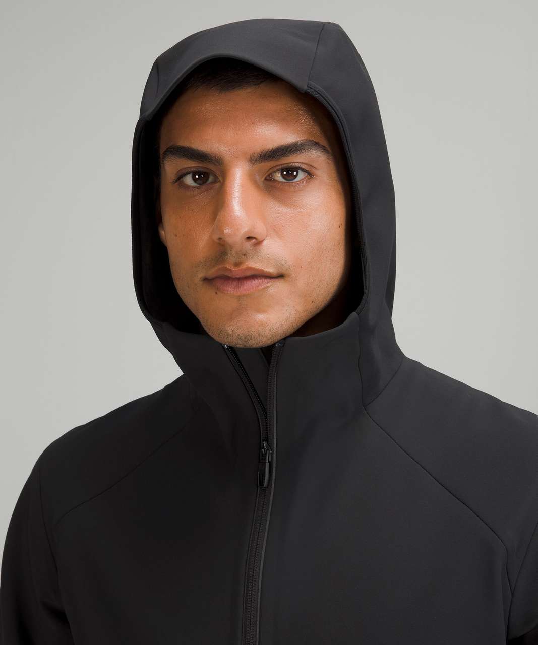 Black Cross Chill hooded running jacket, lululemon