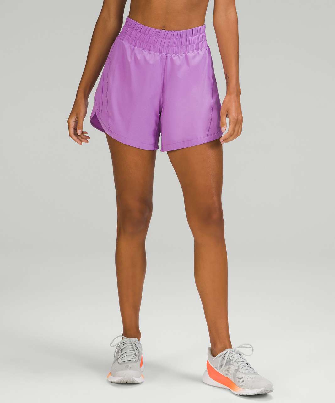 Lululemon Track That High-Rise Lined Short 5 - Purple Blossom Light - lulu  fanatics