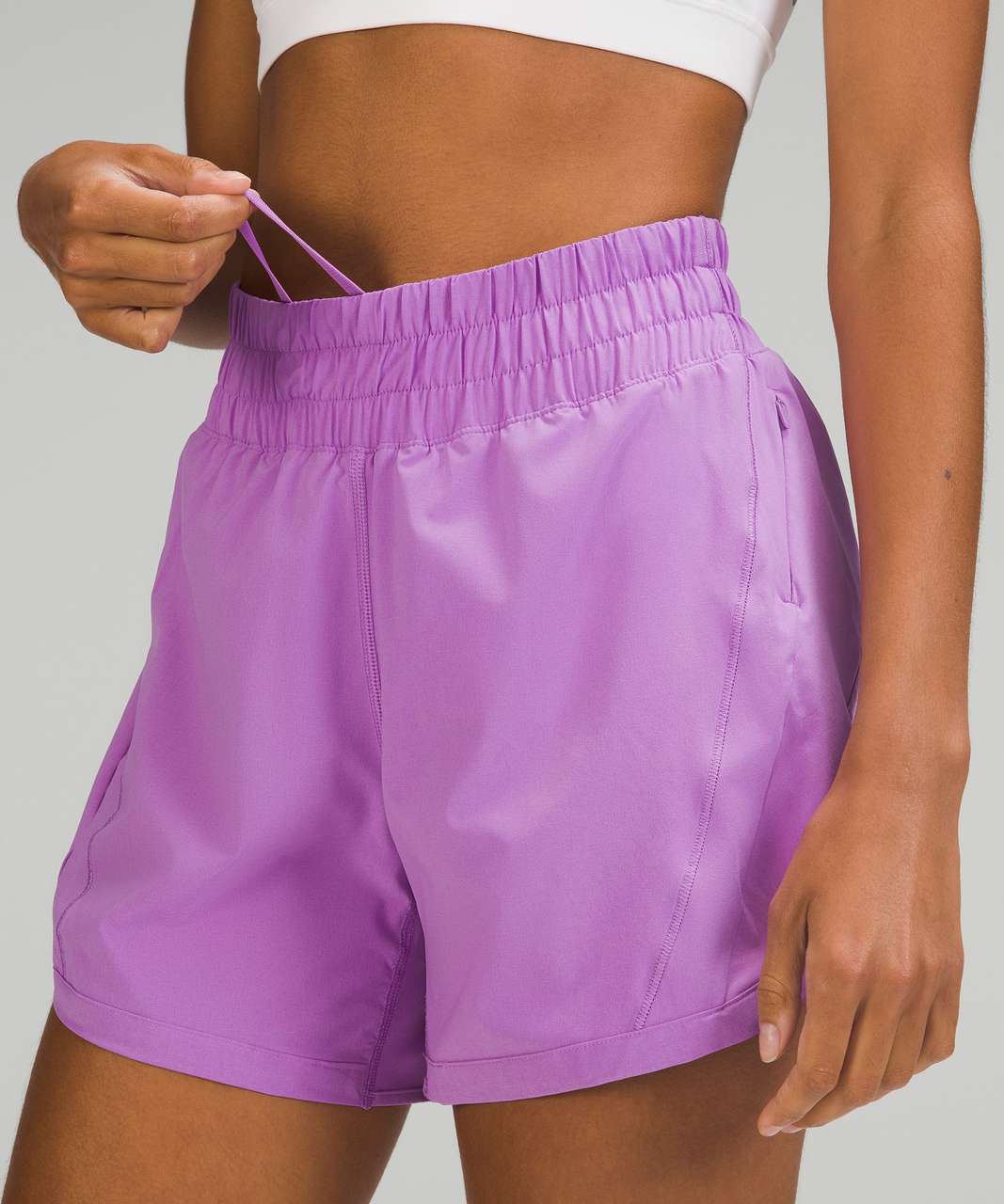 Lululemon Track That High-Rise Lined Short 5" - Purple Blossom Light