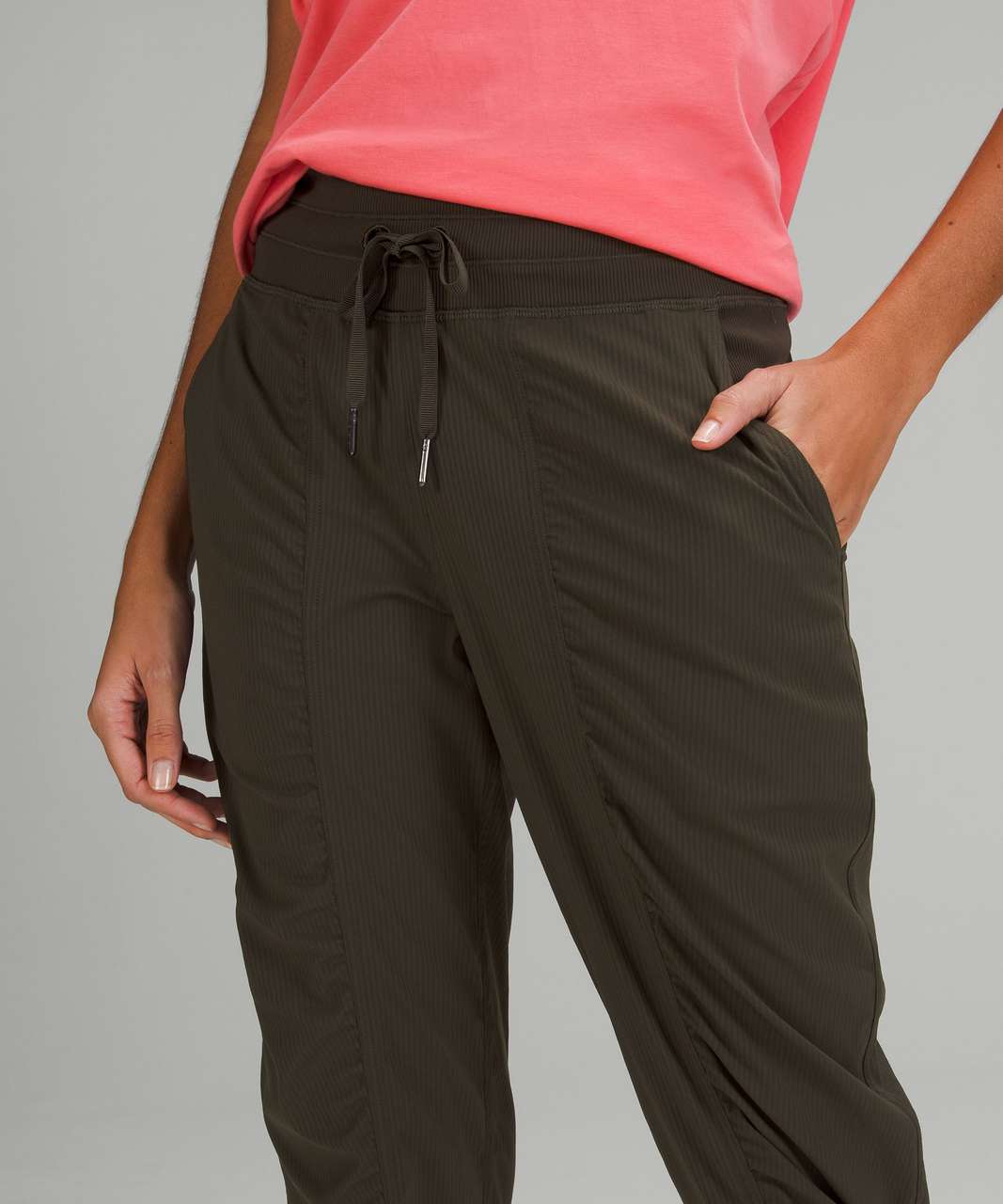 Lululemon Dance Studio Mid-Rise Crop - Medium Olive - lulu fanatics