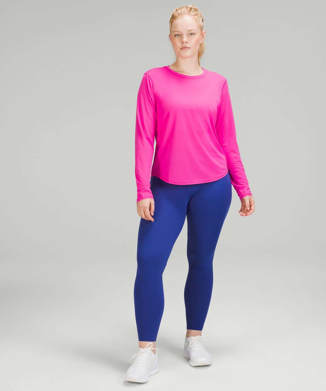 Lululemon High-Neck Running and Training Long Sleeve Shirt - Sonic Pink