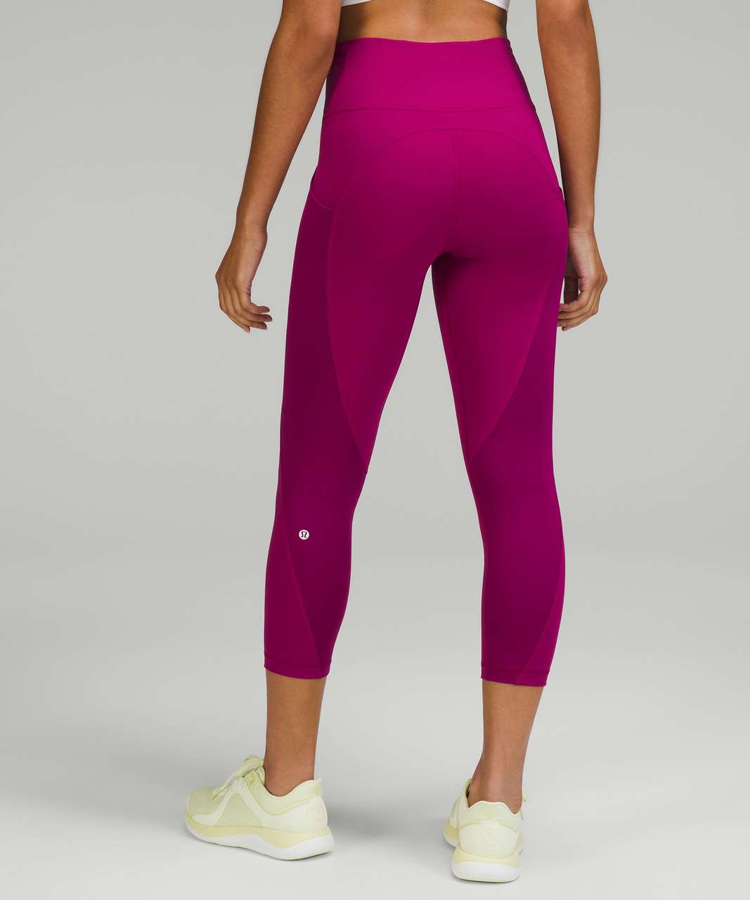 Lululemon All the Right Places High-Rise Drawcord Waist Crop 23” - Magenta Purple