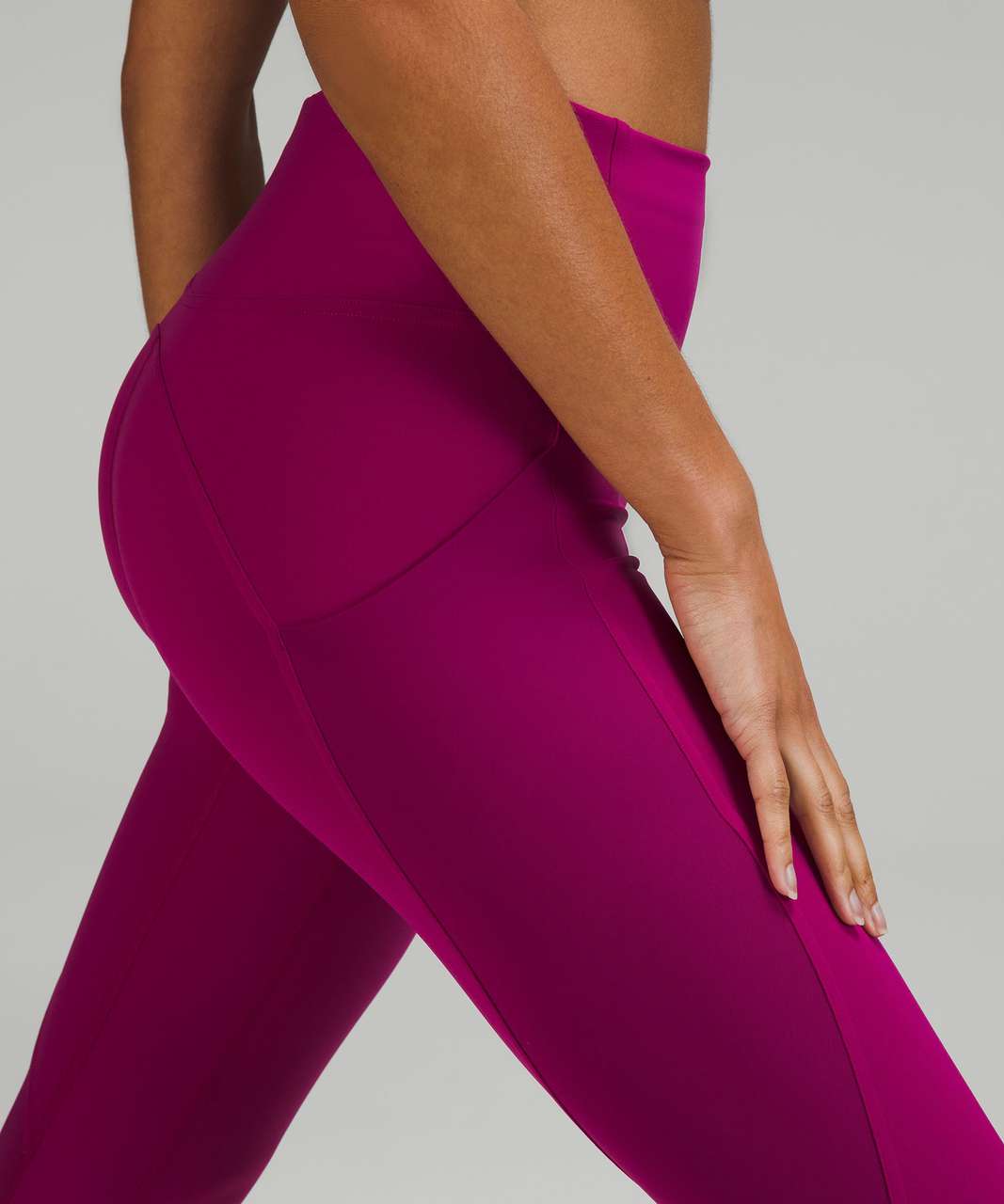 Lululemon All the Right Places High-Rise Drawcord Waist Crop 23” - Magenta  Purple - lulu fanatics