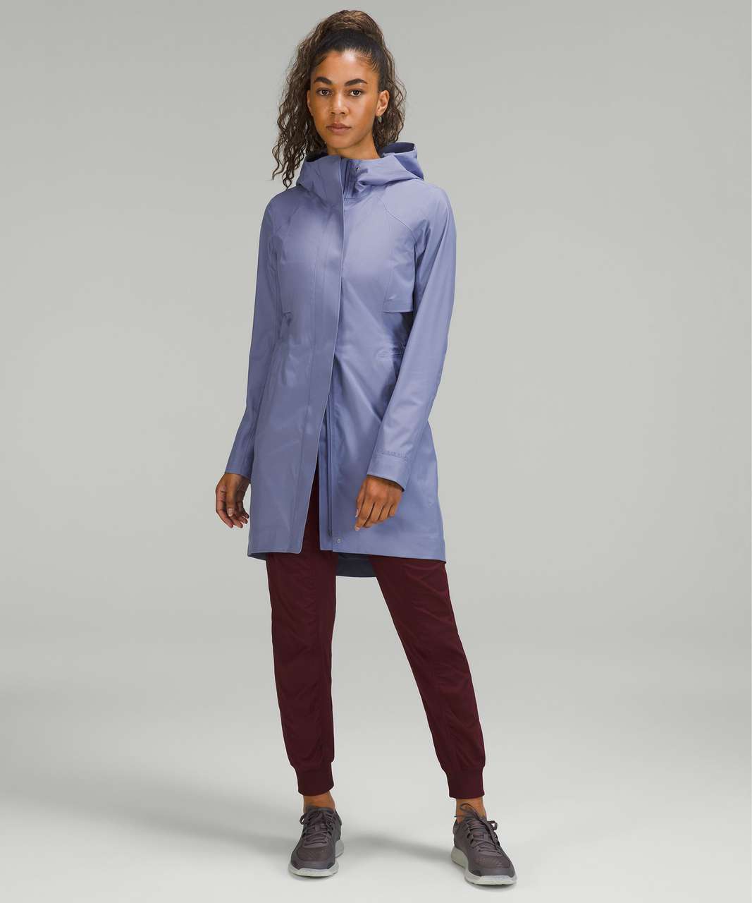 Lululemon Rain Rebel Jacket In Red Merlot