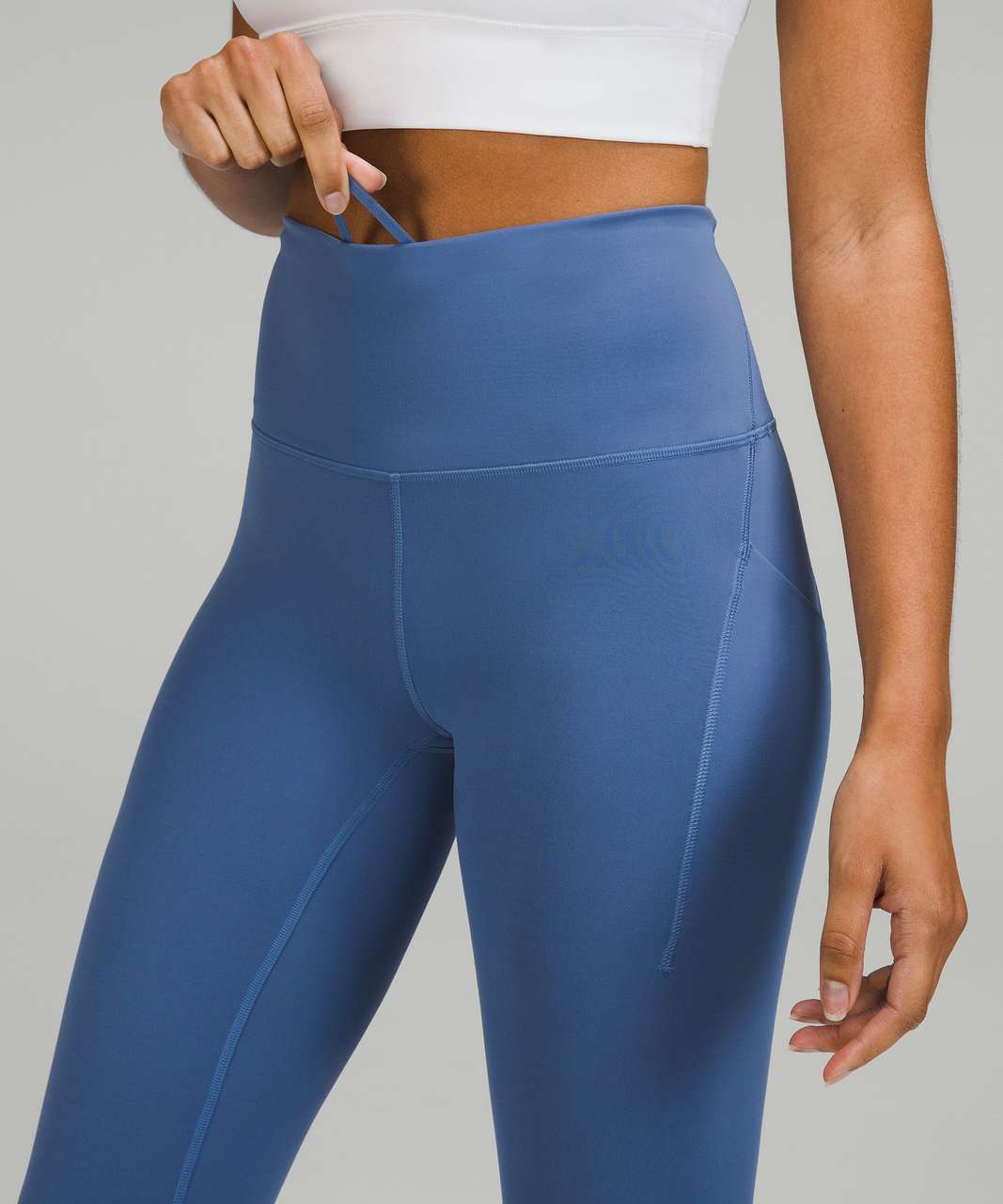 Lululemon Wunder Train High-rise Tights With Pockets 25 In Water Drop