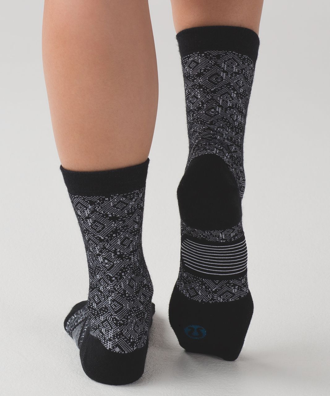 Lululemon Runderland Sock - Black / White / Capri