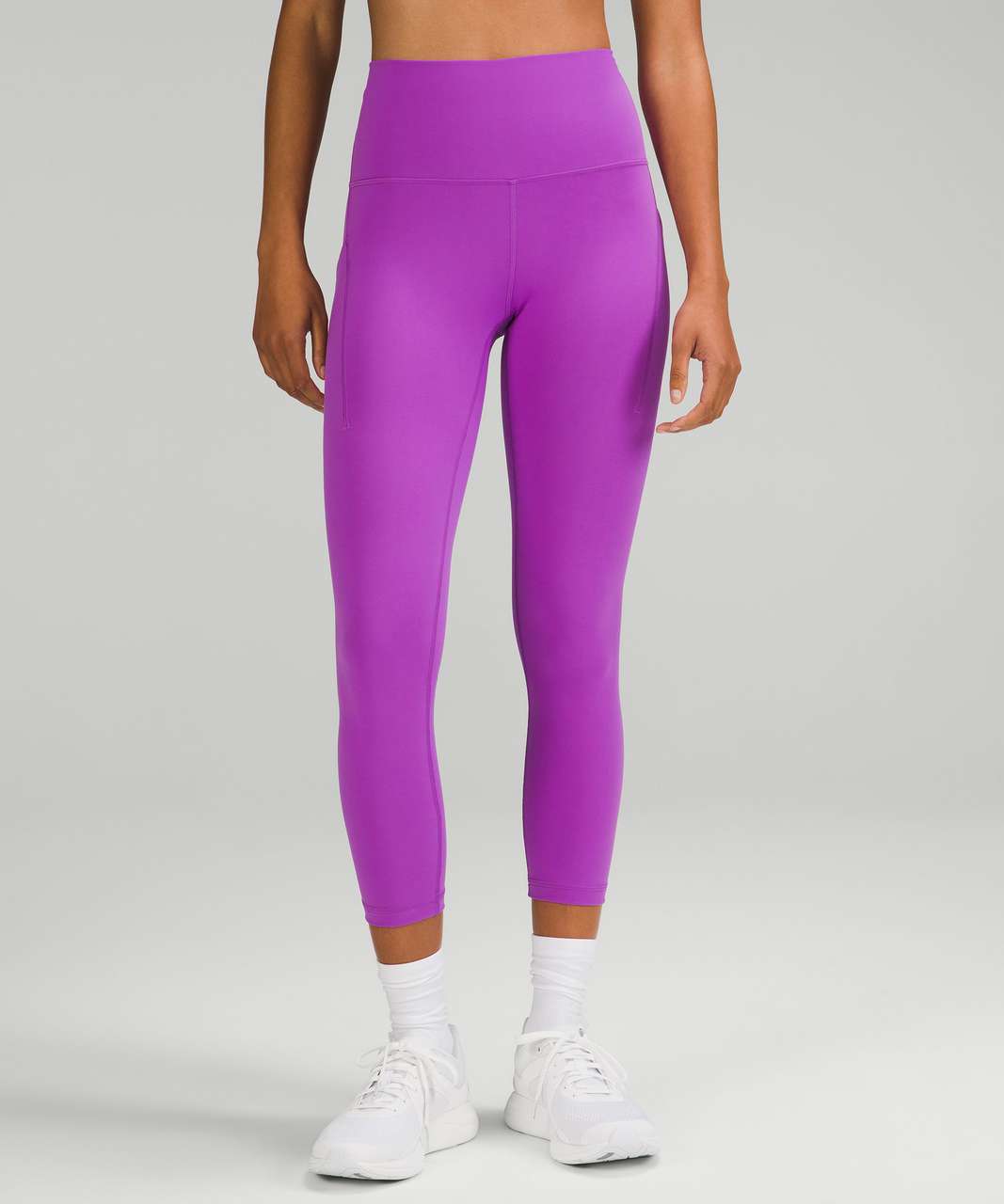 Lululemon Wunder Train High-Rise Crop with Pockets 23" - Moonlit Magenta