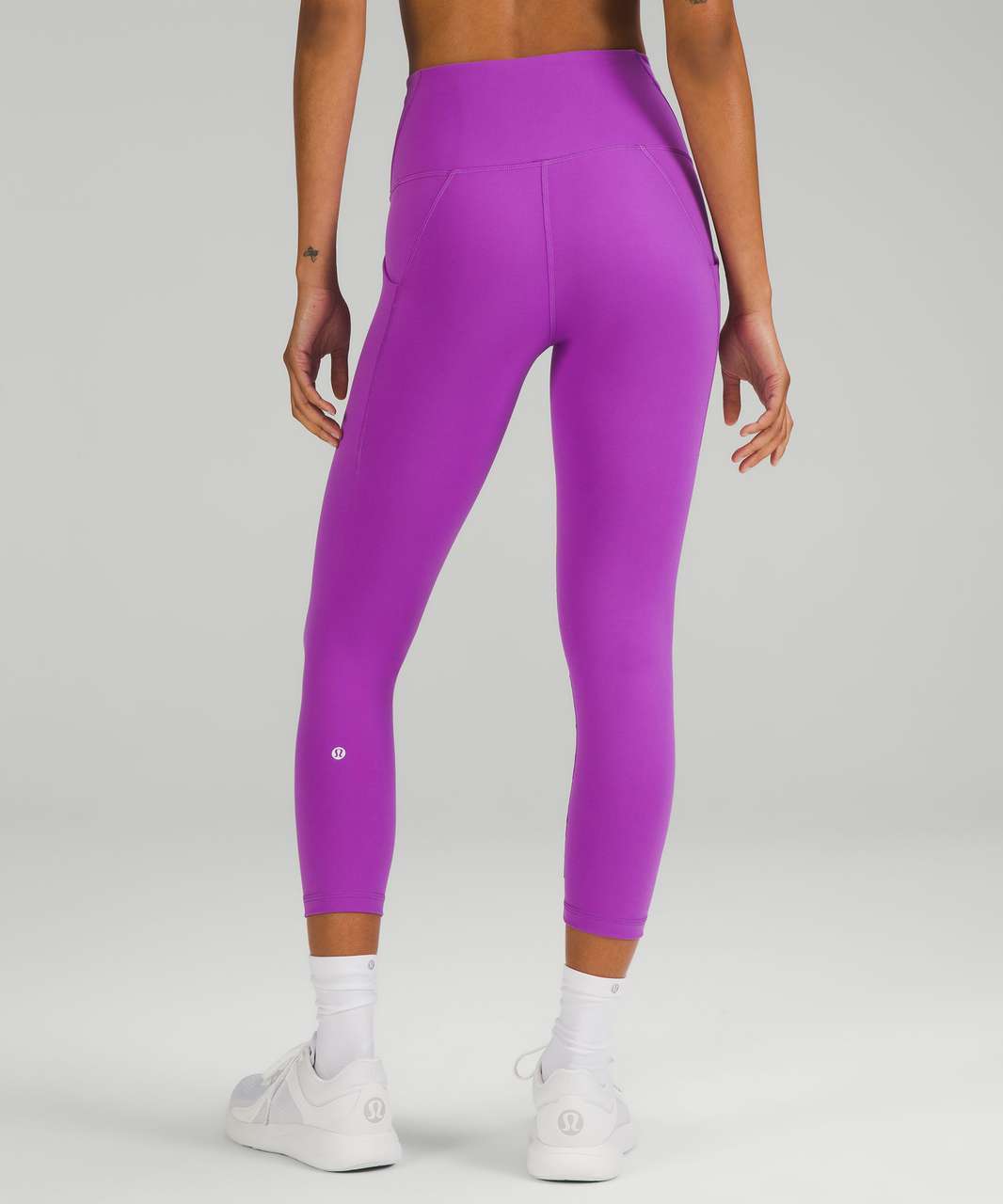 Lululemon Wunder Train High-Rise Crop with Pockets 23" - Moonlit Magenta