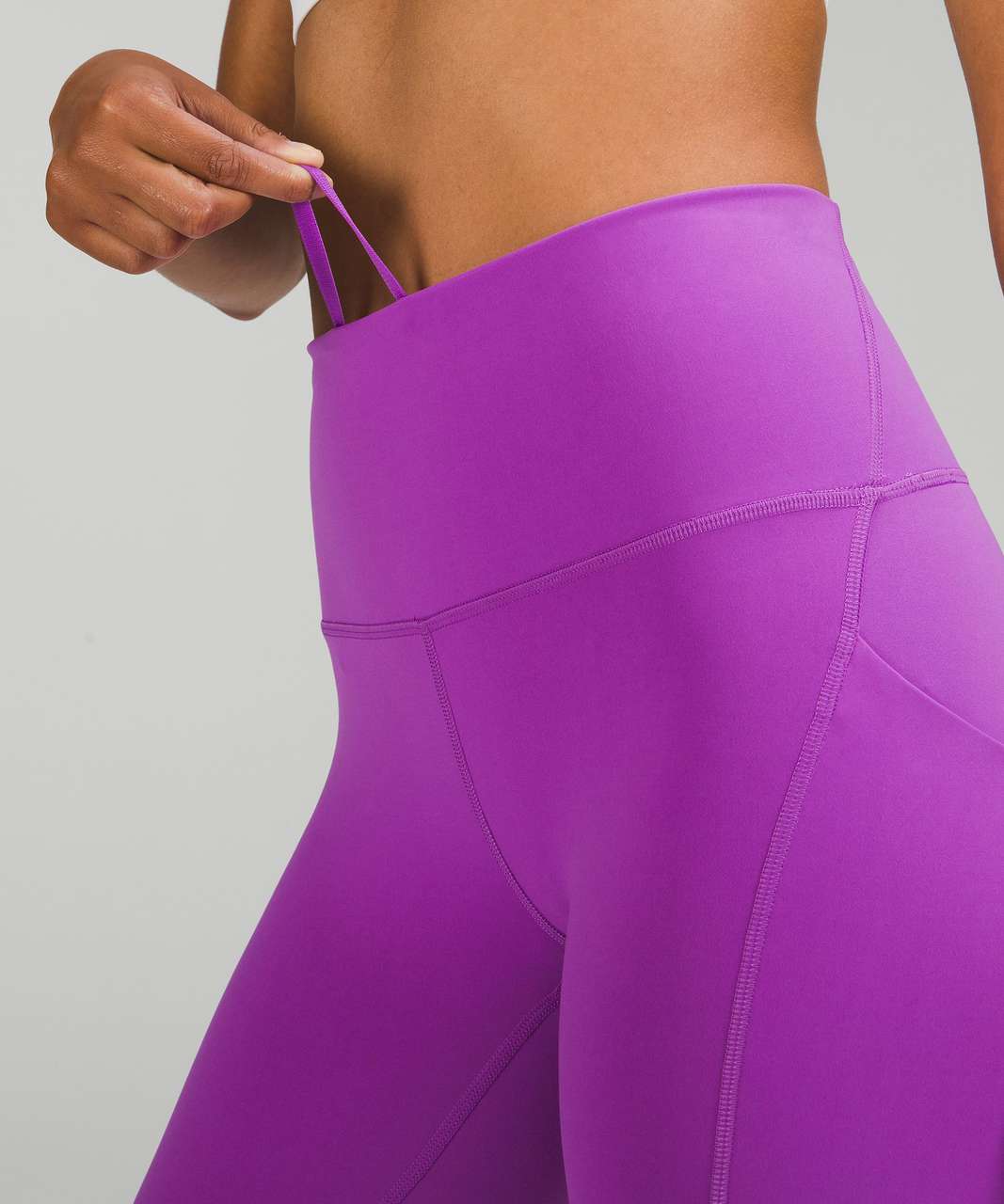 Lululemon Wunder Train High-Rise Crop with Pockets 23" - Moonlit Magenta