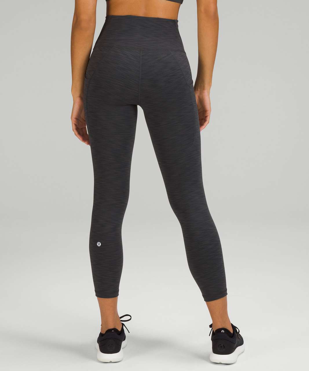 Lululemon leggings w/side pockets - heathered grey