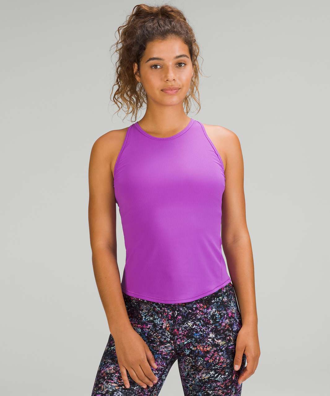 Lululemon Base Pace Ribbed Tank Top - Moonlit Magenta - lulu fanatics