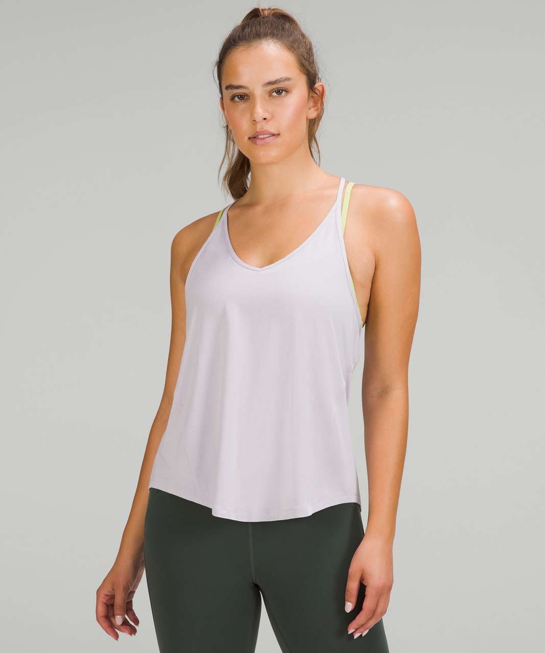 Lululemon Modal-Silk Yoga Tank Top - Faint Lavender