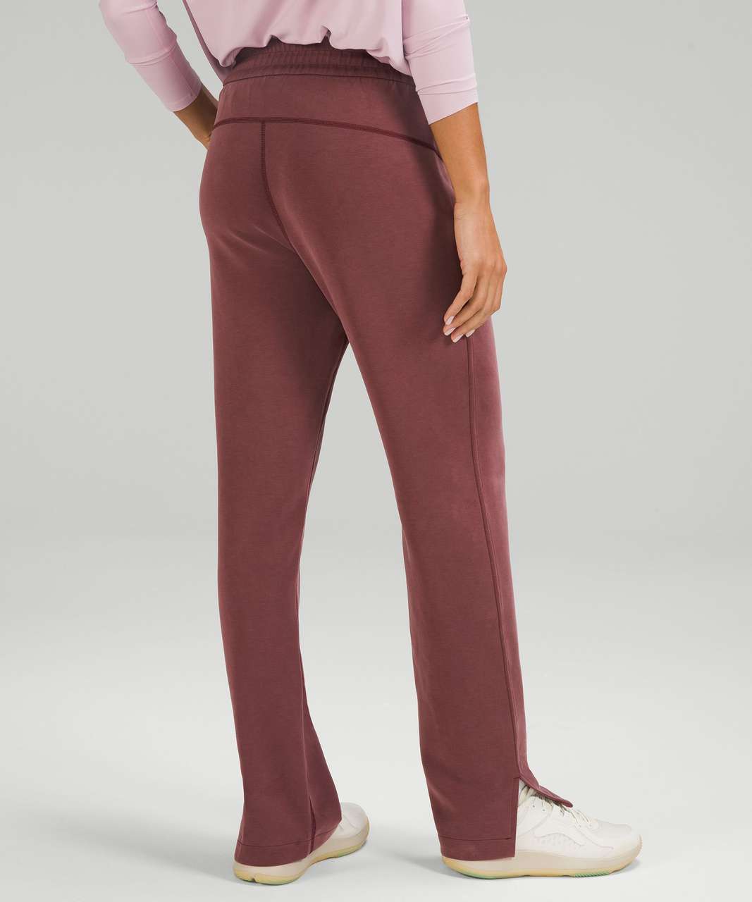 Lululemon Brushed Softstreme Split-Hem High-Rise Pant - Red Merlot