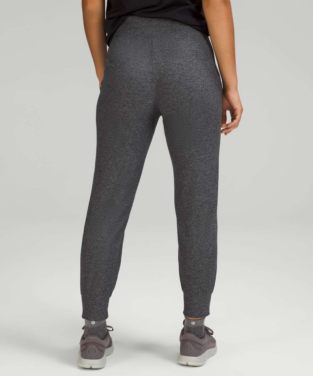 Lululemon Ready to Rulu High-Rise Jogger 7/8 Length - Heathered Raceway Grey / Black