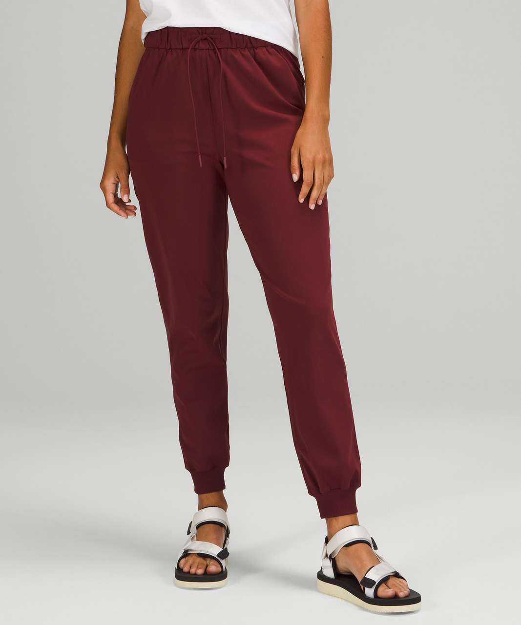 Women's High-Rise Wide Leg Sweatpants - Universal Thread™ Red XS