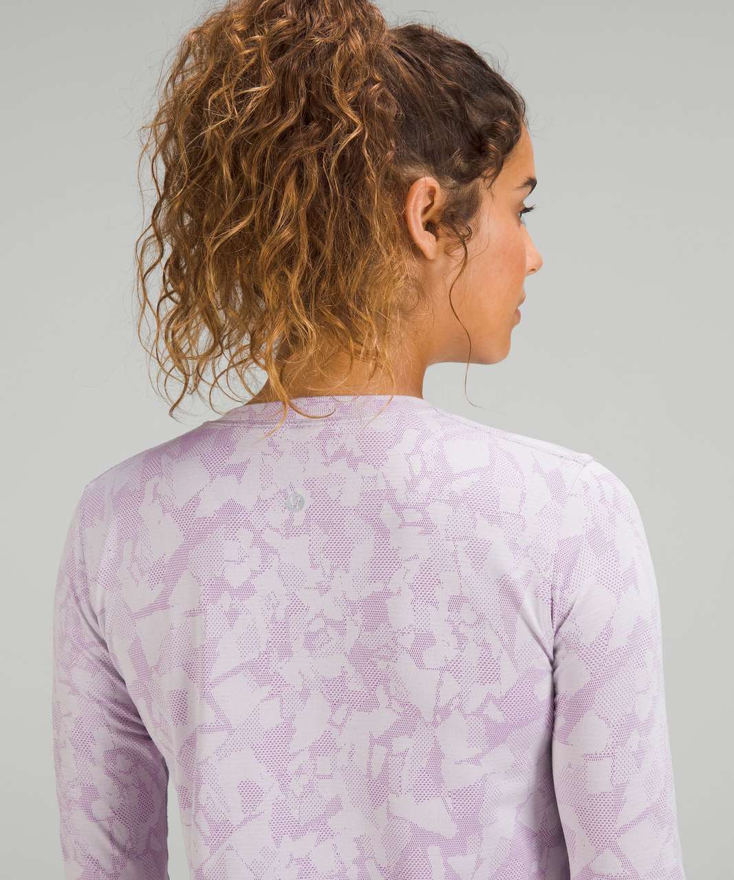 Lululemon Swiftly Relaxed Long Sleeve Shirt - Mosaic Multiply Moonlit Magenta / Faint Lavender