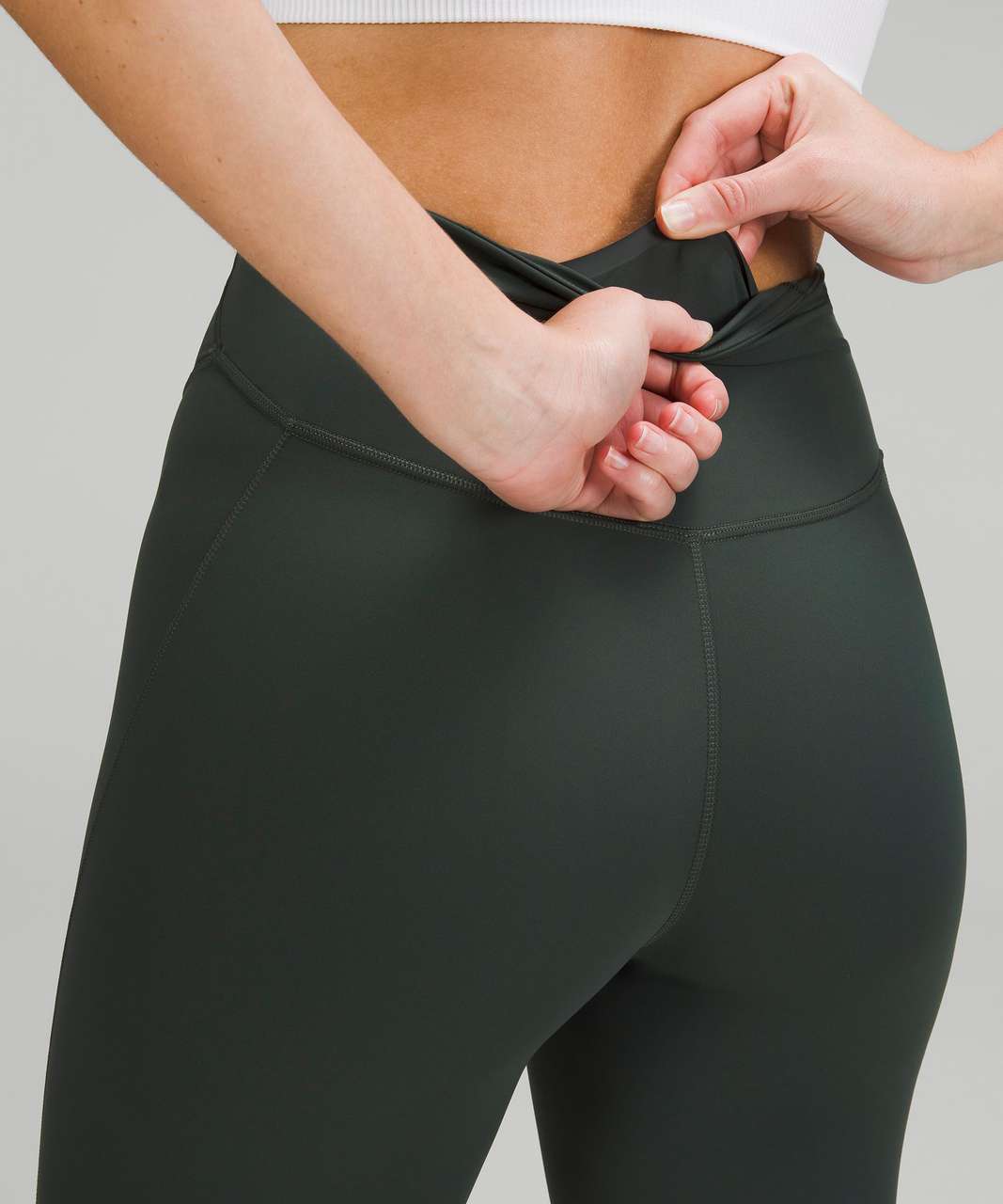 Lululemon Base Pace High-Rise Crop 17" - Smoked Spruce