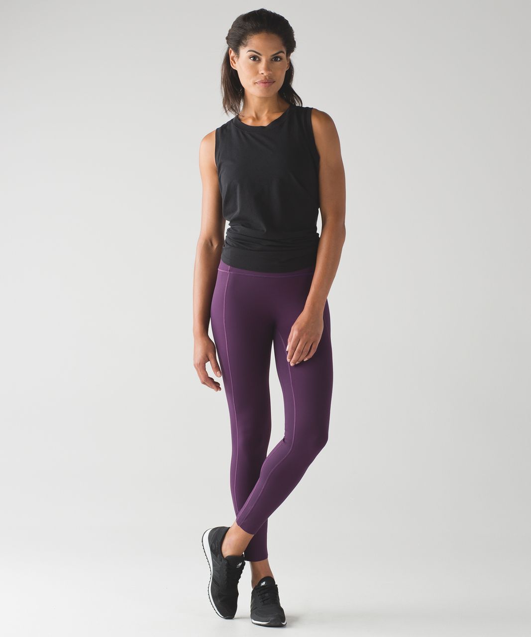 Lululemon Like Nothing 7/8 Tight Darkest Magenta Purple Leggings Nulux Size  4